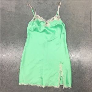 Victoria's Secret Seafoam stretch Lace nightie XS